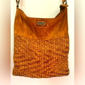 Crossbody real leather adjustable strap